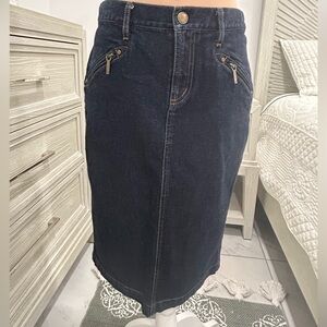 Ralph Lauren Navy Pencil Skirt